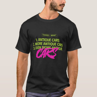 欲しいもの：アンティークカー Tシャツ