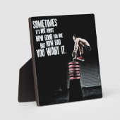 欲しい悪さ – CrossFit やる気を起こさせる フォトプラーク (正面)