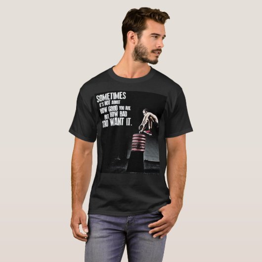 欲しい悪さ – CrossFit やる気を起こさせる Tシャツ (正面フル)