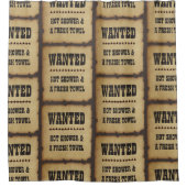 欲しい：ホットシャワーと新鮮なタオル シャワーカーテン (正面)