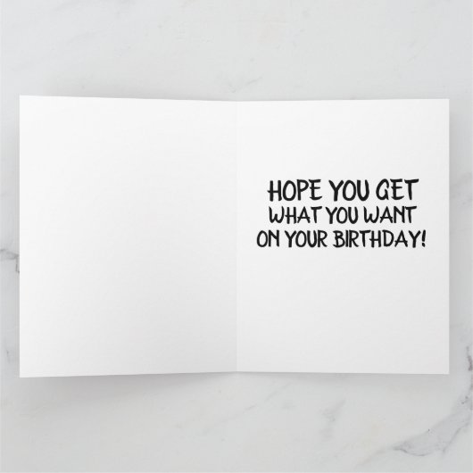 欲しおもしろいいチーズバーガーの生姜猫誕生日カード サンキューカード (内部)