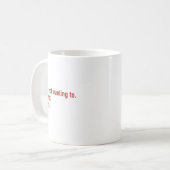 欲しくないので要りません感謝面白いユーモア コーヒーマグカップ (正面左)