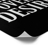 欲望に関する規律_ストイックやる気を起こさせる引用文 ポスター (角)