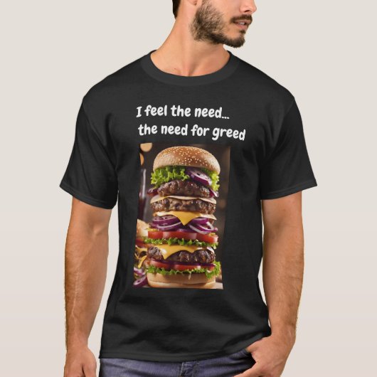 欲望に飢えてる... Tシャツ (正面)