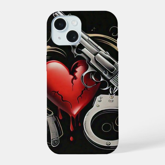 "欲望の影" iPhone 15ケース (裏面)