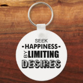 欲望を制限して幸福を求める キーホルダー (正面)
