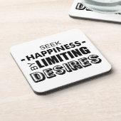 欲望を制限して幸福を求める コースター (左側)