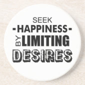 欲望を制限して幸福を求める コースター (正面)