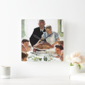 欲求からの自由 スクエア壁時計 (ホーム)