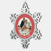 欲求からの自由 スノーフレークピューターオーナメント (右)