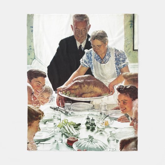 欲求からの自由 フリースブランケット (正面)