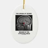 欲求の起源は視床下部で始まります セラミックオーナメント (正面)