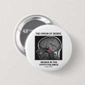 欲求の起源は視床下部で始まります 缶バッジ (正面&裏面)