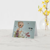 欺かれたメッセージカード カード (黄色い花)