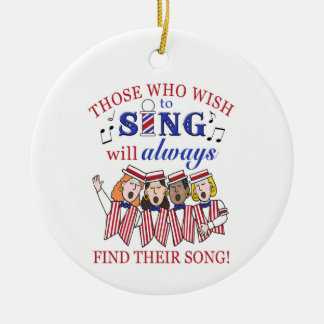 歌いたいオーナメント（女性） セラミックオーナメント