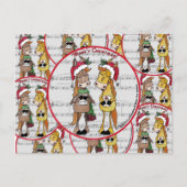 歌い歌う馬 – 「マーレ」クリスマス シーズンポストカード (正面)