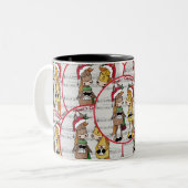 歌い歌う馬 – 「マーレ」クリスマス ツートーンマグカップ (正面左)