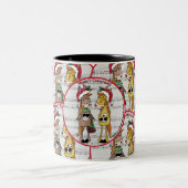 歌い歌う馬 – 「マーレ」クリスマス ツートーンマグカップ (中央)