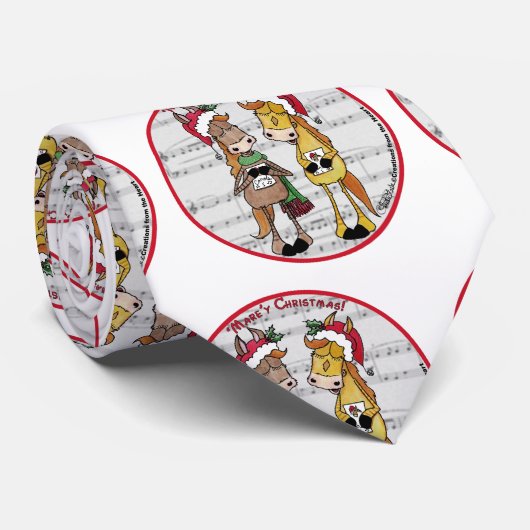 歌い歌う馬 – 「マーレ」クリスマス ネクタイ (ロール)