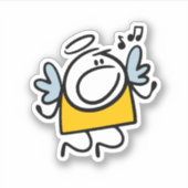 歌うおもしろい天使 シール (正面)