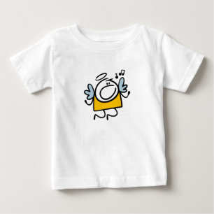歌うおもしろい天使 ベビーTシャツ