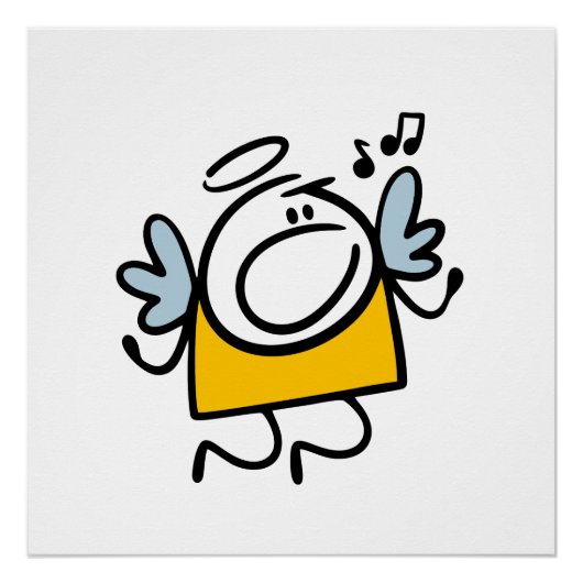 歌うおもしろい天使 ポスター (正面)