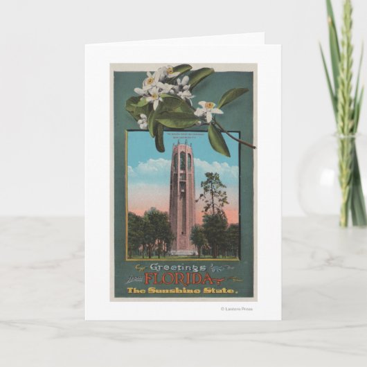 歌うことのフロリダ及び写真からの挨拶 カード (正面)