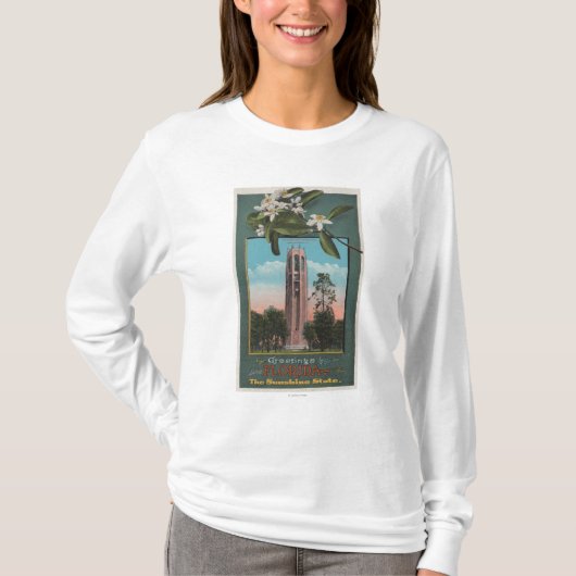 歌うことのフロリダ及び写真からの挨拶 Tシャツ (正面)