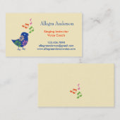 歌うインストラクターの名刺 名刺 (正面/裏面)