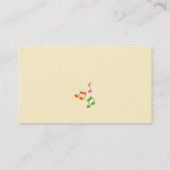 歌うインストラクターの名刺 名刺 (裏面)