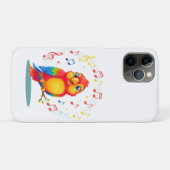 **歌うオウム – かわいいオウムの歌唱イラスト Case-Mate iPhoneケース (裏面(横))