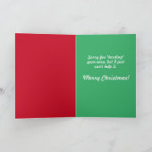 歌うオーストラリアの羊飼いクリスマスホリデーカード シーズンカード (内部)