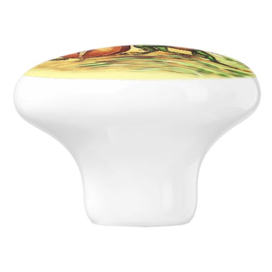 歌うカエルの群れ セラミックノブ (側面)