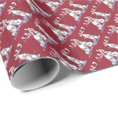 歌うカリブクリスマスホリデーレッド ラッピングペーパー (ロールコーナー)