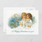 歌うクリスマスの天使 シーズンポストカード (正面/裏面)