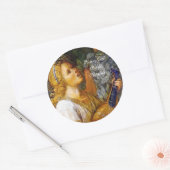 歌うクリスマスエンジェル音楽 ラウンドシール (封筒)