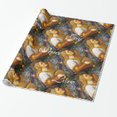 歌うクリスマスエンジェル、喜び平和ラブパーチメント ラッピングペーパー (アンロールド)