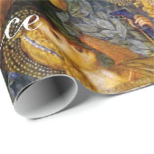 歌うクリスマスエンジェル、喜び平和ラブパーチメント ラッピングペーパー (ロールコーナー)