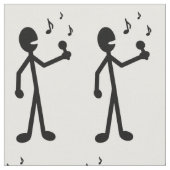 歌うスティックのフィギュア ファブリック (クローズアップ)