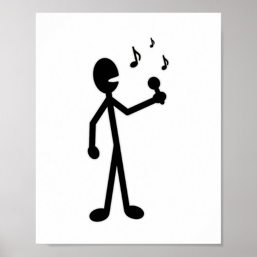歌うスティックのフィギュア ポスター (正面)