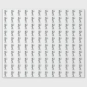 歌うスティックのフィギュア ラッピングペーパー (フラット)