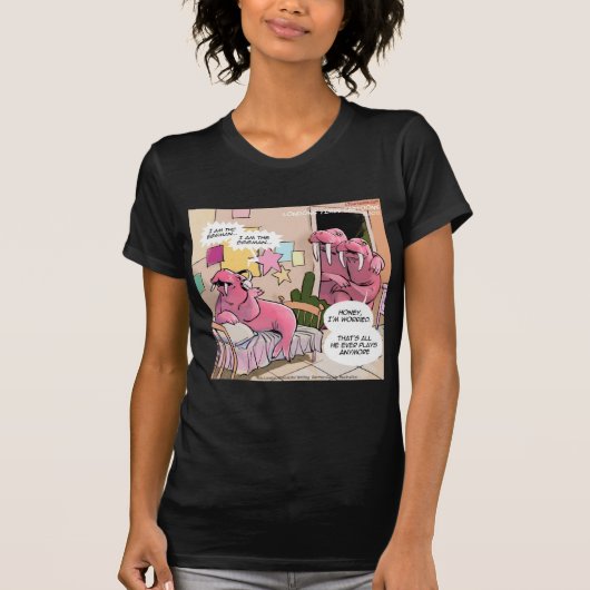 歌うセイウチ 不安な親たち 楽しい Tシャツ (正面)