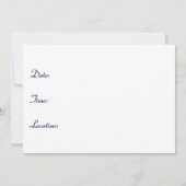 歌うツバメ：鳥：音楽イベント招待状 招待状 (裏面)