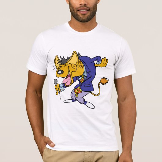 歌うハイエナメンズシャツTシャツ Tシャツ (正面)