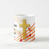 歌うハレルヤのキリストはキリスト教の復活祭 コーヒーマグカップ (中央)