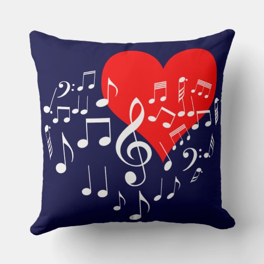 歌うハート クッション (裏面)