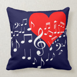 歌うハート クッション