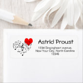 歌うハート ラベル (インサイチュ)