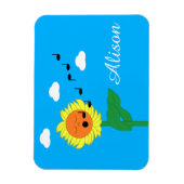 歌うヒマワリ: マグネット (縦)