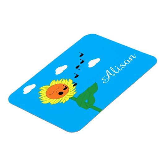 歌うヒマワリ： マグネット (左側)